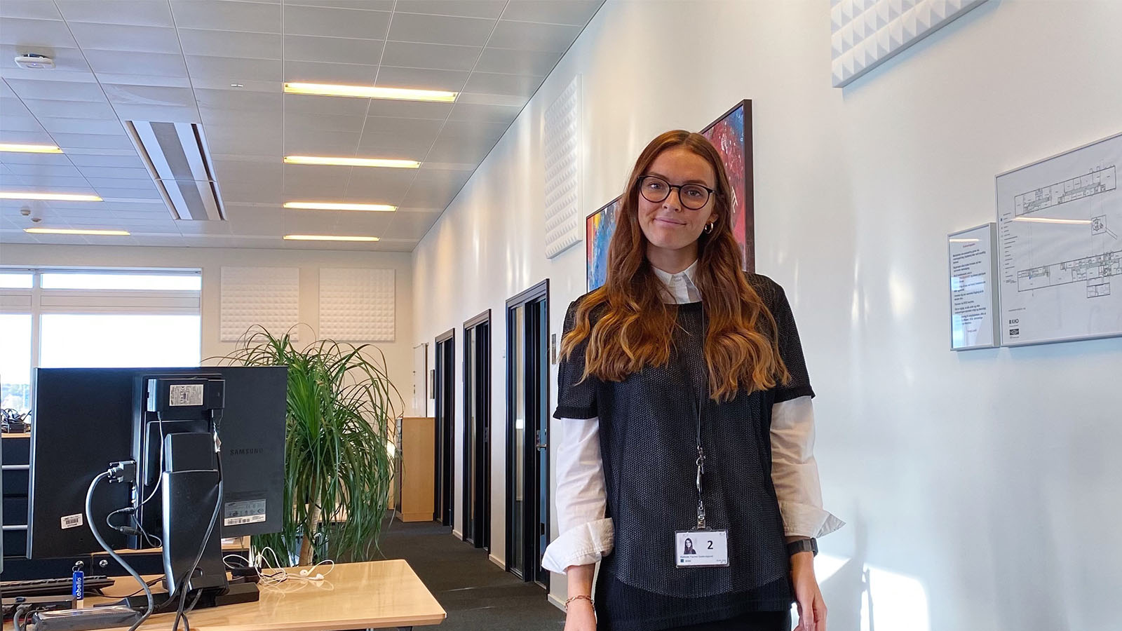 KMD Graduate, Mathilde Gadensgaard på kontoret