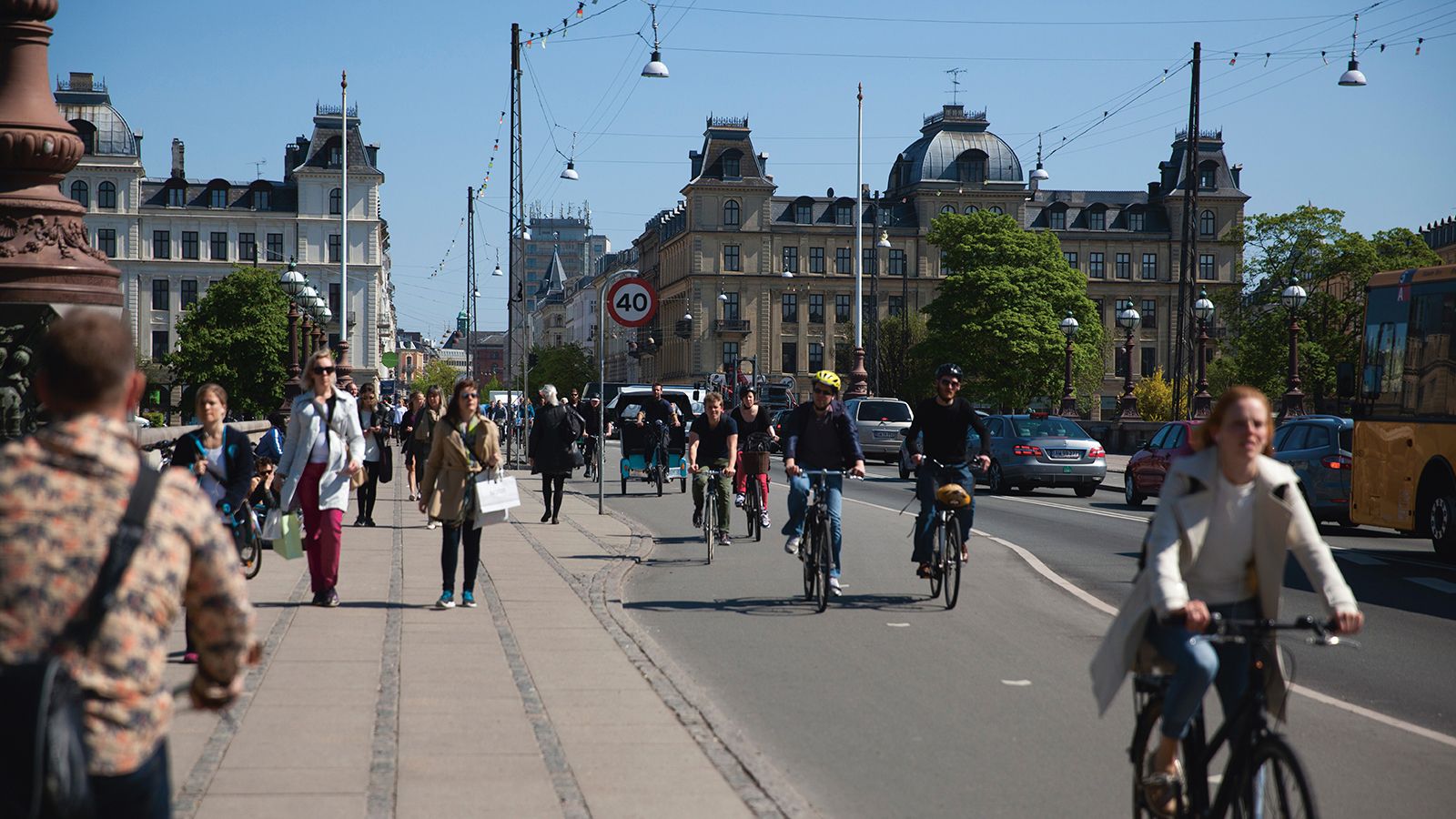 Cyklister og fodgængere i København